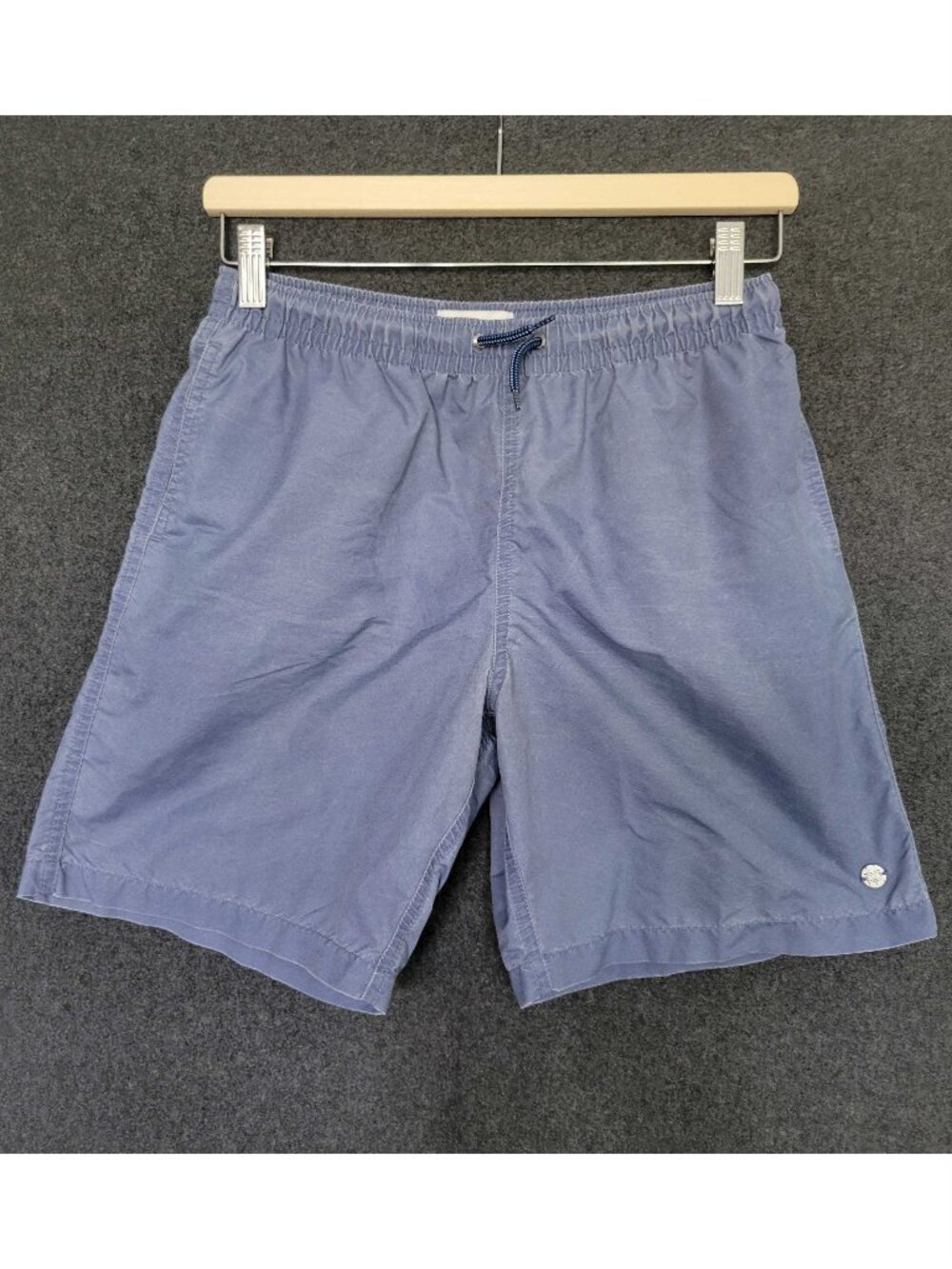Massimo Dutti Swim Trunks Drawstring Waist Washed Blue Shorts Boys 13-14Y